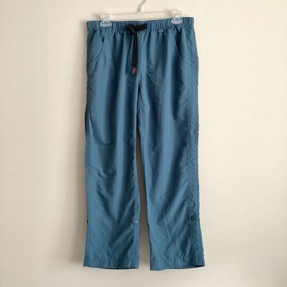 Gramicci Roll Up G Pants Womens Medium Blue Belted Outdoor Hiking Nylon Active - Picture 1 of 10